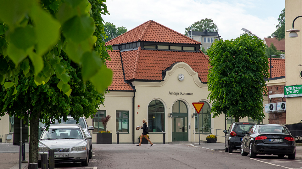 Stationshuset i centrala Åstorp.